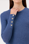 Goldie Button Sleeve Crew