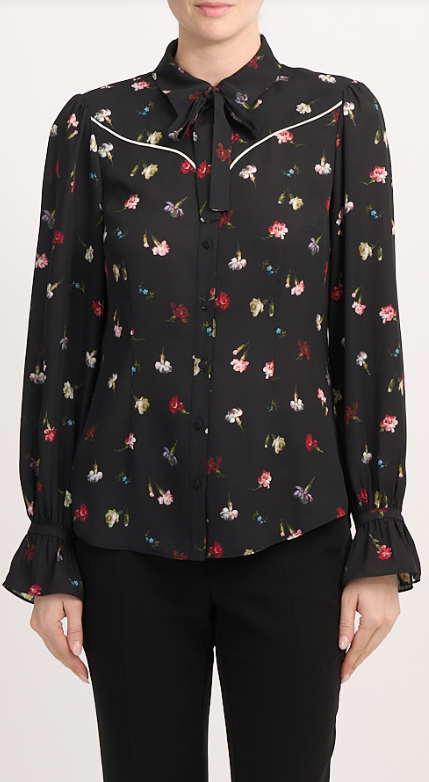 Cinq A Sept Tumbling Carnations Kelela Top