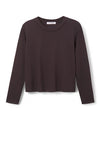 PerfectWhiteTee Bruce Ringspun Cotton Long Sleeve Crew
