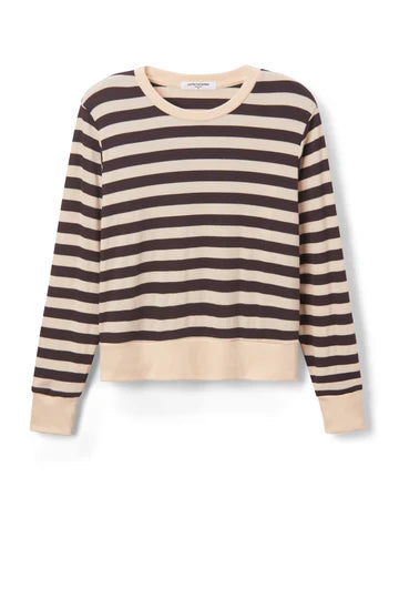 PerfectWhiteTee Stef Stripe Luxe Rib Long Sleeve