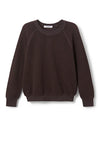 PerfectWhiteTee Ziggy Inside Out Fleece Long Sleeve Shrunken Crewneck Sweatshirt