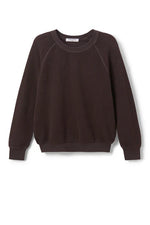 PerfectWhiteTee Ziggy Inside Out Fleece Long Sleeve Shrunken Crewneck Sweatshirt