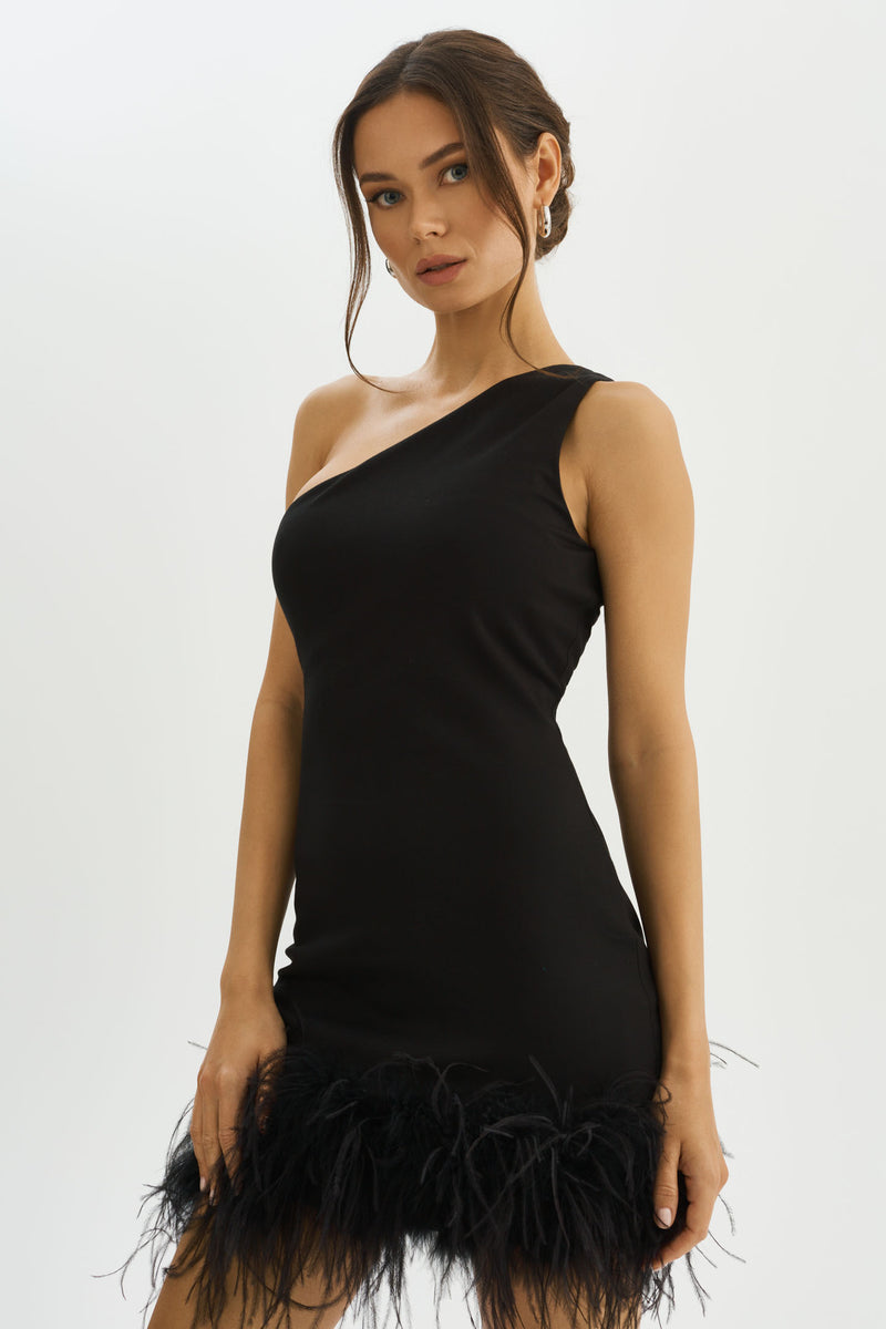 Lamarque Tafia One Shoulder Mini Dress