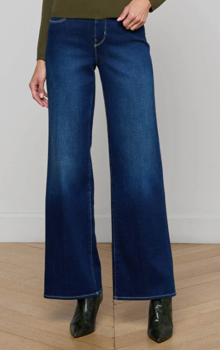 L'AGENCE Alicent H/R Sneaker Wide Leg