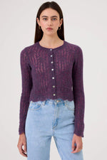 Goldie Alpaca Pointelle Cardigan