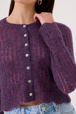 Goldie Alpaca Pointelle Cardigan
