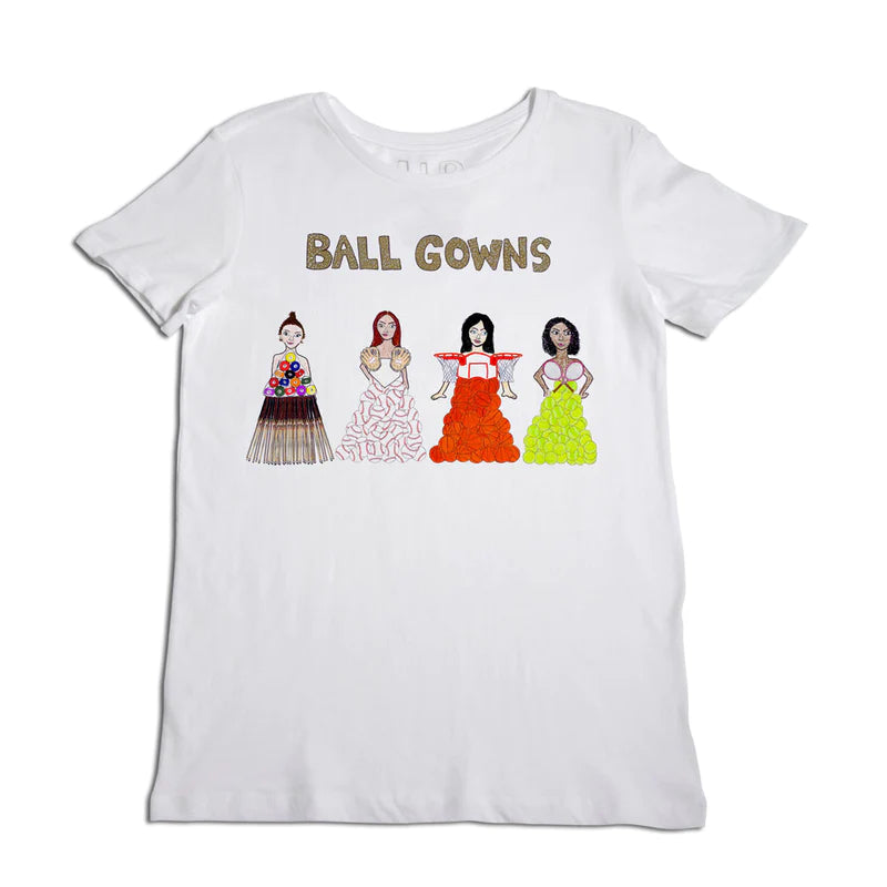 Unfortunate Portrait Ball Gowns Women's White T-Shirt