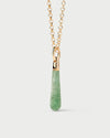 PDPAOLA Green Adventurine Large Drop Pendant