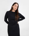 Tanya Taylor Long Sleeve Solid Cody Dress