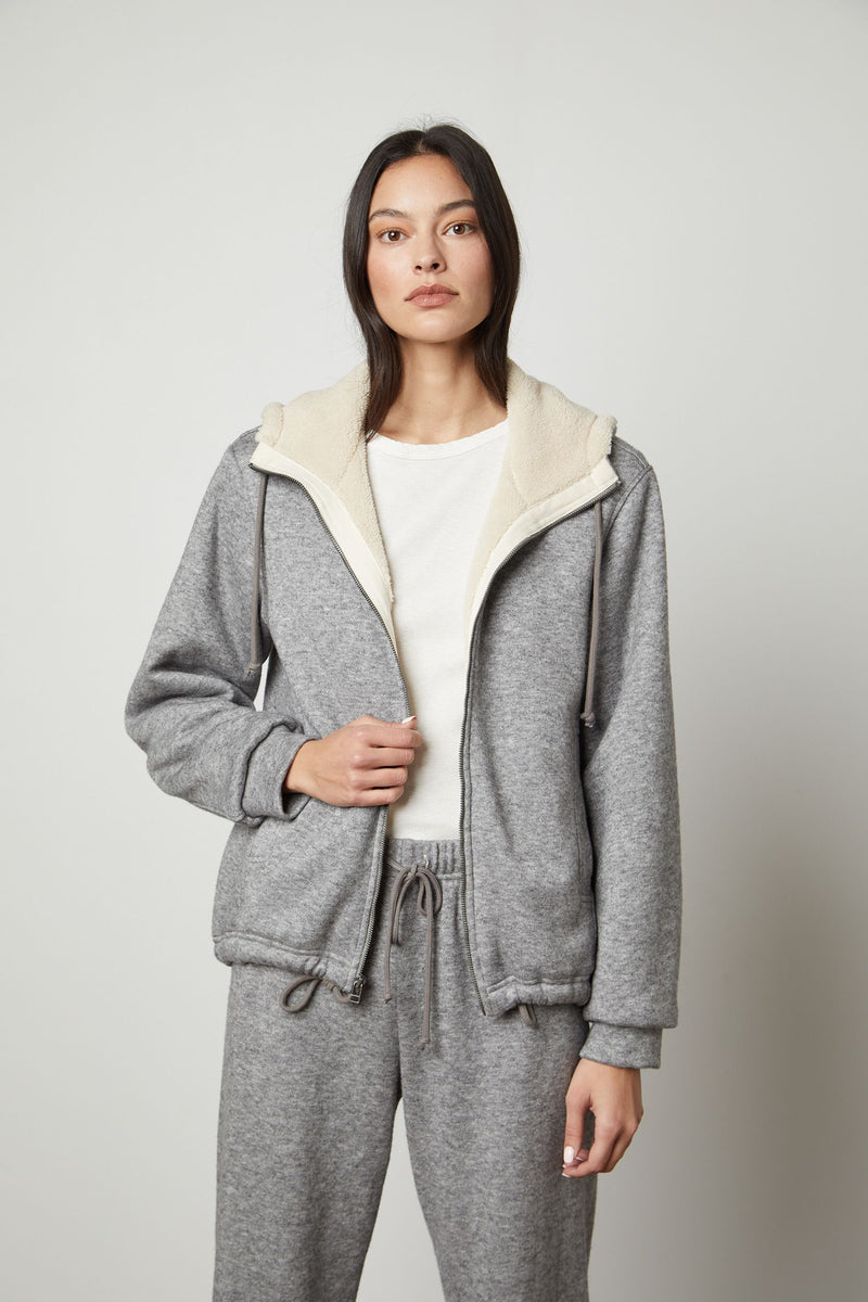 Velvet Octavia Zip Front Hoodie