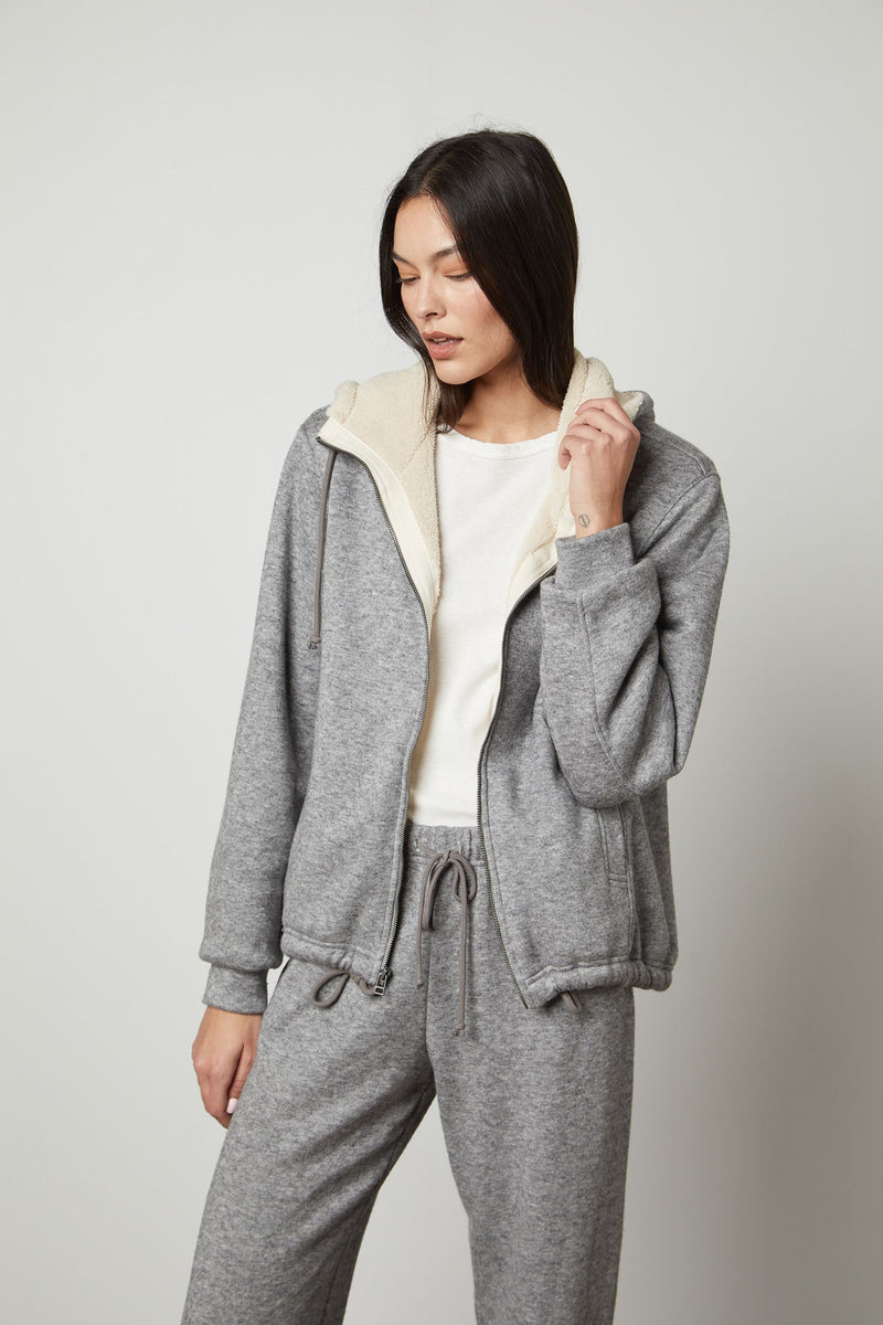Velvet Octavia Zip Front Hoodie