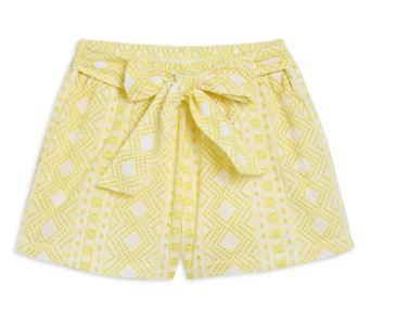 Jocelyn Eyelet Shorts with Bow