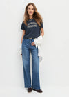 Favorite Daughter Cropped Collegiate Tee