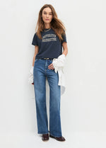 Favorite Daughter Cropped Collegiate Tee