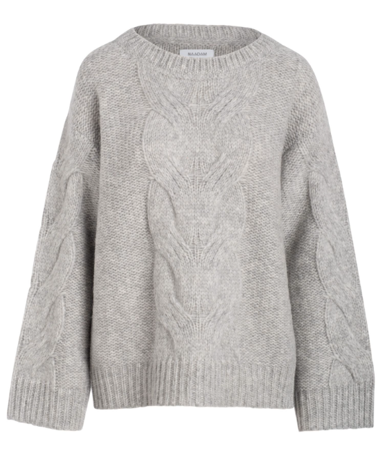 Naadam Luxe Lofty Alpaca Cable Boatneck