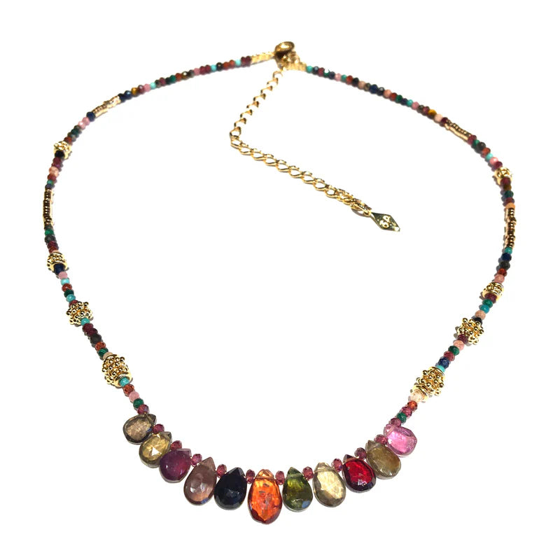 Gachon Pothier Romane India Necklace  V2 Tourmalines