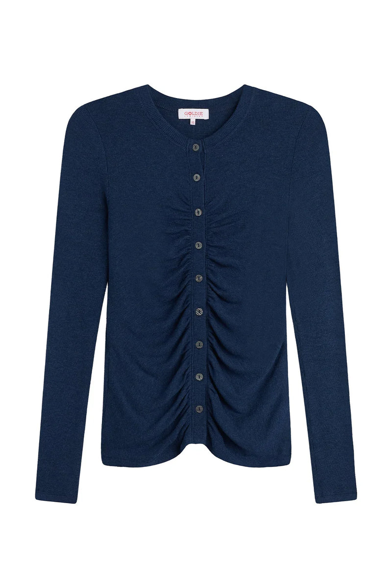 Goldie Front Ruched Cardigan