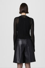 Toccin Crosby Cropped Cardigan With Contrast Tipping