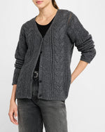 Naadam Wool Cashmere Statement Cable Cardigan