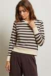 PerfectWhiteTee Stef Stripe Luxe Rib Long Sleeve
