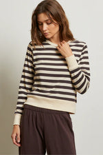PerfectWhiteTee Stef Stripe Luxe Rib Long Sleeve
