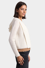 MinnieRose Cotton Shaker Hooded Flyway Cardigan