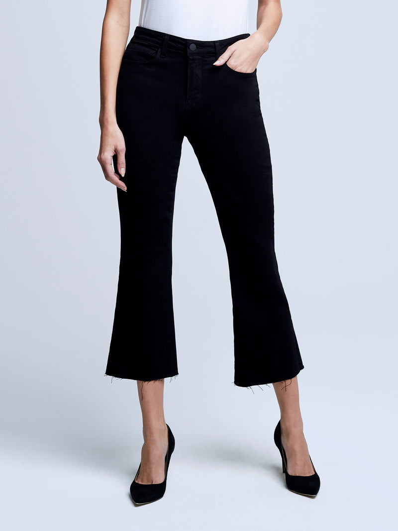 L'AGENCE Kendra H/R Crop Flare