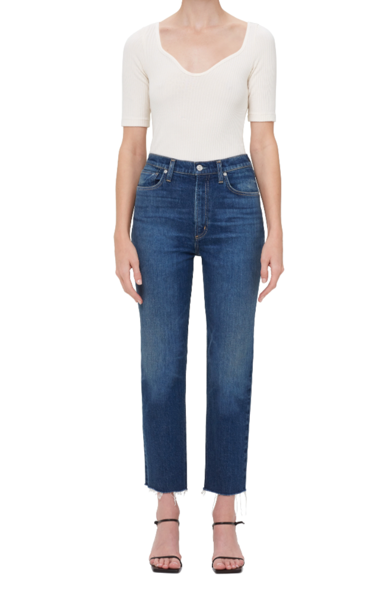 Citizens of Humanity Daphne Crop High Rise Stovepipe Jean